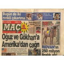 Fotomaç Gazetesi 6 Eylül 1991 - Kayahan Büyük Boy Afişi * Oğuz ve Gökhana Amerikadan Çağrı  GZ122959