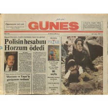 Güneş Gazetesi 24 Haziran 1990 - Semra Özal Dışişleri Bakanı Gibi - Iran Acıyla Sarsılıyor , Ölü Sayısı 40 Bini Buldu  GZ115789