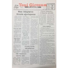 Yeni Giresun Gazetesi 28  Nisan 1994 57 Yıllık Kara Avcılığı Kanunu Değiştirildi  GZ26051