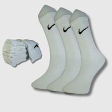 Lastheaven 6 Çift  Siyah-Beyaz Tik Desenli Tenis Çorap