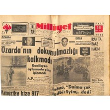 Gökçe Koleksiyon Milliyet Halk Gazetesi 14 Mayıs 1963 - Özardanın Dokunulmazlığı Kalkmadı  GZ79083