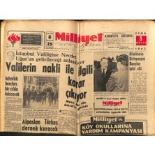 Gökçe Koleksiyon Milliyet Halk Gazetesi 3 Mayıs 1963 - Alpaslan Türkeş Dernek Kuracak  GZ79211