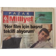 Milliyet Gazetesi Pazar Eki 1 Temmuz 2001 - Okan Bayülgen  Her Film Için Başrol Teklifi Alıyorum  GZ22236