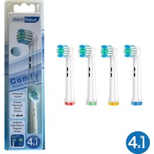 Denthauz Comfy - Klasik Yumuşak Oral-B Uyumlu Diş Fırçası Başlığı - 4 Adet Yedek Başlık