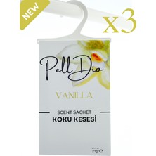 PellDio Home 3'lü Vanilla Dolap Kokusu Ayakkabılık ve Çekmece Kokusu Kesesi