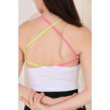 Ceyss Design Sırt Detay Neon Askılı Crop Body