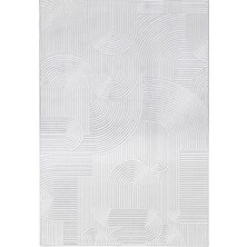 Şehrazat Home Moda Gri Krem Salon Oturma Odası Halısı Çocuk Odası Mutfak Halısı 1560 40 x 60 cm