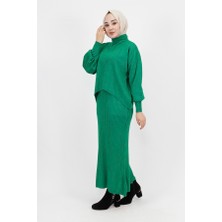 By Coolest Butik 1034 Triko Kumaş Içlikli Elbise