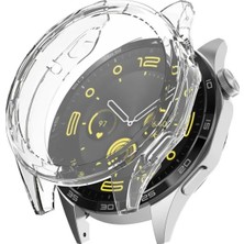 Nanospace Huawei Watch Gt4 46MM Uyumlu Kasa ve Ekran Koruyucu 360 Tam Koruma Silikon Kılıf