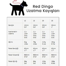 Red Dingo Reflektörlü Kemik Desenli Mavi Uzatma 12 mm