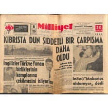 Gökçe Koleksiyon Milliyet Halk Gazetesi 30 Aralık 1963 - Kıbrısta Dün Şiddetli Bir Çarpışma Daha Oldu  GZ81967