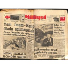 Gökçe Koleksiyon Milliyet Halk Gazetesi 26 Ağustos 1963 - Doğu Illerinde Depremler Oldu  GZ82002