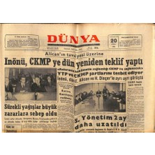 Gökçe Koleksiyon Dünya Gazetesi 20 Aralık 1963 - General Motors Lokomotiflerinin Tercih Sebebi Yerinde Görülmedi  GZ80759