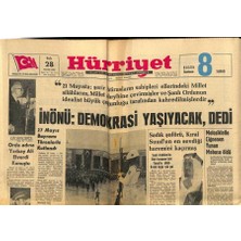 Gökçe Koleksiyon Hürriyet Gazetesi 28 Mayıs 1963 - Sadık Şoförü , Kıral Suudun En Sevdiği Haremini Kaçırmış  GZ82079