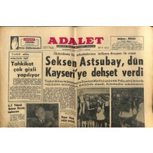 Gökçe Koleksiyon Adalet Gazetesi 24 Nisan 1963 - Türkiyedeki 250 Kazak Amerikaya Yerleşiyor  GZ83496