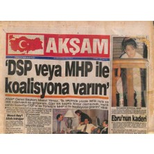 Gökçe Koleksiyon Akşam Gazetesi 29 Ağustos 1995 - Dyp Milletvekili Fevzi Arıcı , Pabucu Bırakıp Kaçtı  GZ84755