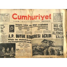 Gökçe Koleksiyon Cumhuriyet Gazetesi 28 Kasım 1964 - Bilgiç  Bu Muhalefette Son Kongremizdir  Dedi  GZ85070