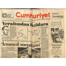 Gökçe Koleksiyon Cumhuriyet Gazetesi 19 Şubat 1990 - Akhisarda Konuşan Ecevit , Hükümeti Istifaya Çağırdı  GZ85040