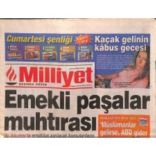 Gökçe Koleksiyon Milliyet Gazetesi 23 Ağustos 2003 - Cem Uzanın Alara Uzana Devrettiği Lüks Yatı Dün Sahil Güvenlik Marmarise Götürdü   GZ84884