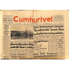 Gökçe Koleksiyon Cumhuriyet Gazetesi 11 Eylül 1963 - Brezilyadaki Feci Orman Yangınında Ölü Sayısı 500E Çıktı  GZ85411