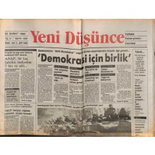 Gökçe Koleksiyon Yeni Düşünce Gazetesi 23 Şubat 1990 - Avrupada Amerikan Sineması Tutulmuyor  GZ84889