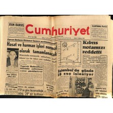Gökçe Koleksiyon Cumhuriyet Gazetesi 9 Ağustos 1963 - Topkapı Müzesi Çöp Kuyusunda Dün De Bazı Tarihi Eserler Bulundu  GZ85533