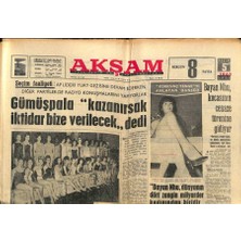 Gökçe Koleksiyon Akşam Gazetesi 5 Kasım 1963 - Annesi Türkan Şoraydan Nafaka Istiyor  GZ87797