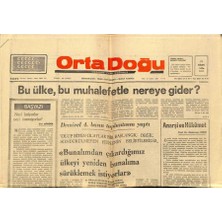 Gökçe Koleksiyon Orta Doğu Gazetesi 11 Nisan 1976 - Chpnin Kapatılması Isteniyor  GZ89350