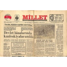 Gökçe Koleksiyon Millet Gazetesi 7 Mayıs 1976 - Iki Öğretmen Okul Müdürünün Kolunu Kırdı   GZ89568