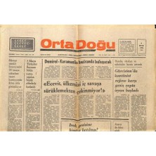 Gökçe Koleksiyon Orta Doğu Gazetesi 4 Mayıs 1976 - Gürcistanda Komünist Rejime Karşı Isyan Başladı  GZ89367