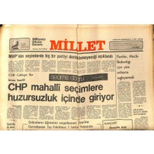 Gökçe Koleksiyon Millet Gazetesi 9 Kasım 1977 - Ideolojik Grevler Işçiyi Mahfediyor  GZ89773