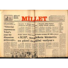 Gökçe Koleksiyon Millet Gazetesi 25 Ekim 1977 - Dünyada Tedhişi Haddad Adında Filistinli Yönetiyor  GZ89785