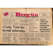 Gökçe Koleksiyon Hergün Gazetesi 29 Temmuz 1977 - Solcular Atatürk Öğrenci Lisesini Ateşe Verdiler    GZ90220