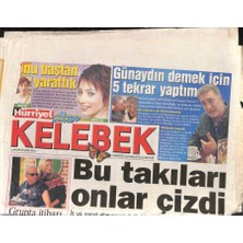 Gökçe Koleksiyon Hürriyet Gazetesi Kelebek Eki 1 Haziran 2004 - Tamer Karadağlı  Günaydın Demek Için 5 Tekrar Yaptım   GZ90453