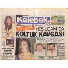 Gökçe Koleksiyon Hürriyet Gazetesi Kelebek Eki 15 Ocak 1992 - Türkan Şoray Çekildi , Tarık Akan Işini Bahane Etti  GZ91002