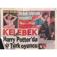 Gökçe Koleksiyon Hürriyet Gazetesi Kelebek Eki 18 Ekim 2005 - Yeşim Salkım ve Ilker Inanoğlu , Birbirlerine Olan Duygularını Ilk Kez Kelebeke Anlattılar  GZ90905