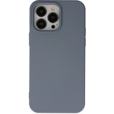 Kzy Apple iPhone 15 Pro ile Uyumlu  Içi Kadife Lansman Silikon Kılıf - Petrol Mavisi