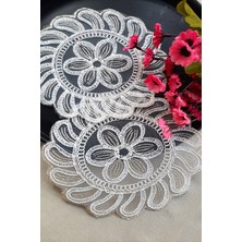 Emtory Home 6 Adet Astrea Krem Bardak Altlığı & Kokteyl Peçetesi