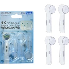 Denthauz Süper Set Comfy + x Cross Oral-B Uyumlu Diş Fırçası Başlıkları + Fırça Koruma Kapağı