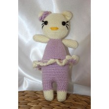 Hello Kitty Amigurumi El Işi Doğal Buzyy Doğal Oyuncak Uyku Arkadaşı