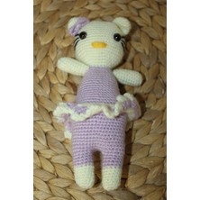 Hello Kitty Amigurumi El Işi Doğal Buzyy Doğal Oyuncak Uyku Arkadaşı