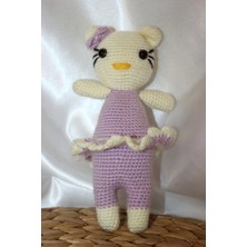 Hello Kitty Amigurumi El Işi Doğal Buzyy Doğal Oyuncak Uyku Arkadaşı