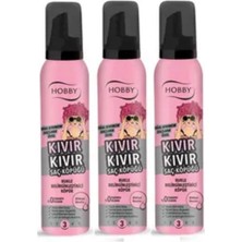 Hobby Kıvır Kıvır Saç Köpüğü Bukle Belirginleştirici 150 ml x 3