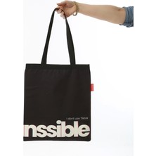 Shoecide Impossible Baskılı Bez Çanta