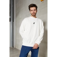 John Borners JB Erkek Üç İplik Göğsü Baskılı Sweatshirt