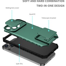 Eabhulie iPhone 11 Pro Kayar Kamera Kapaklı Sağlam Standı Telefon Kılıfı (Yurt Dışından)