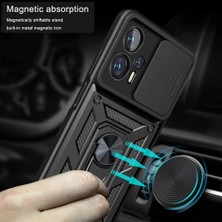 Eabhulie Xiaomi Poco X4 Gt Için Halka Ayaklı ve Kayar Kamera Kapaklı Telefon Kılıf (Yurt Dışından)