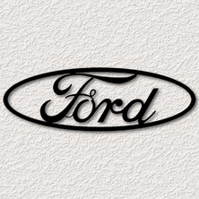 three3dprints Ford Amblem Logo Duvar Süsü Tablo Dekorasyonu 2d 45-50 cm