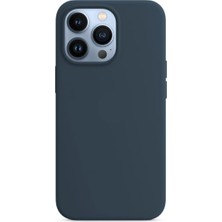 Gritty Apple iPhone 13 Pro Max Uyumlu Silikon Içi Kadife Lansman Kılıf