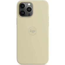Gritty Apple iPhone 15 Pro Max Ile Uyumlu Premium Kılıf Kadife Iç Yüzey Logo Lansman Kapak Taş